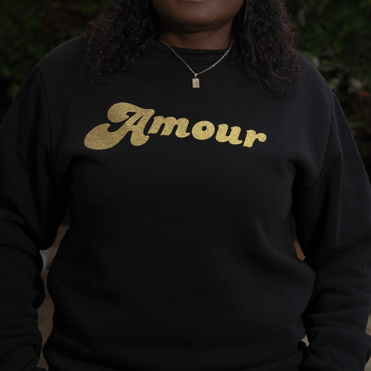 PULL-SWEAT noir "Amour"