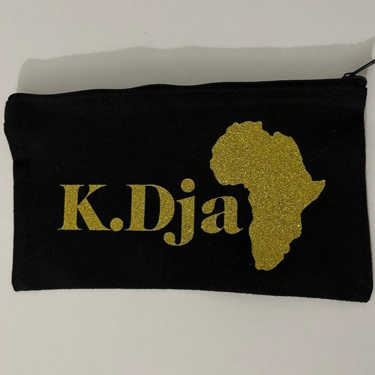 Trousse en coton noir Afrique